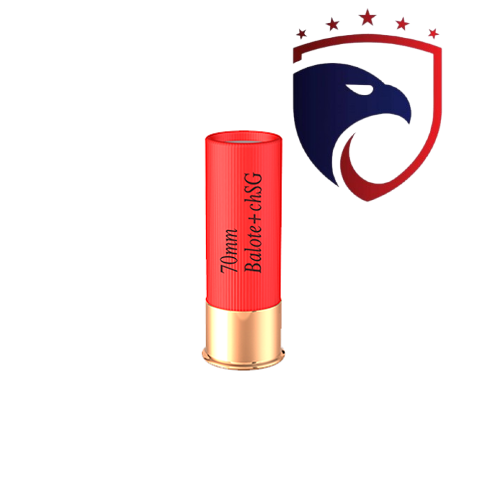 Cartucho CBC .12GA [70mm] Balote Knock Slug Plus CH-SG Cx.25un
