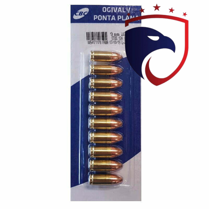 Munição CBC 9MM Luger ETOG 124GR