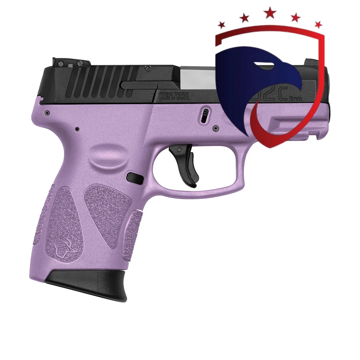 Pistola Taurus Semiautomática G2C Púrpura Claro 9mm