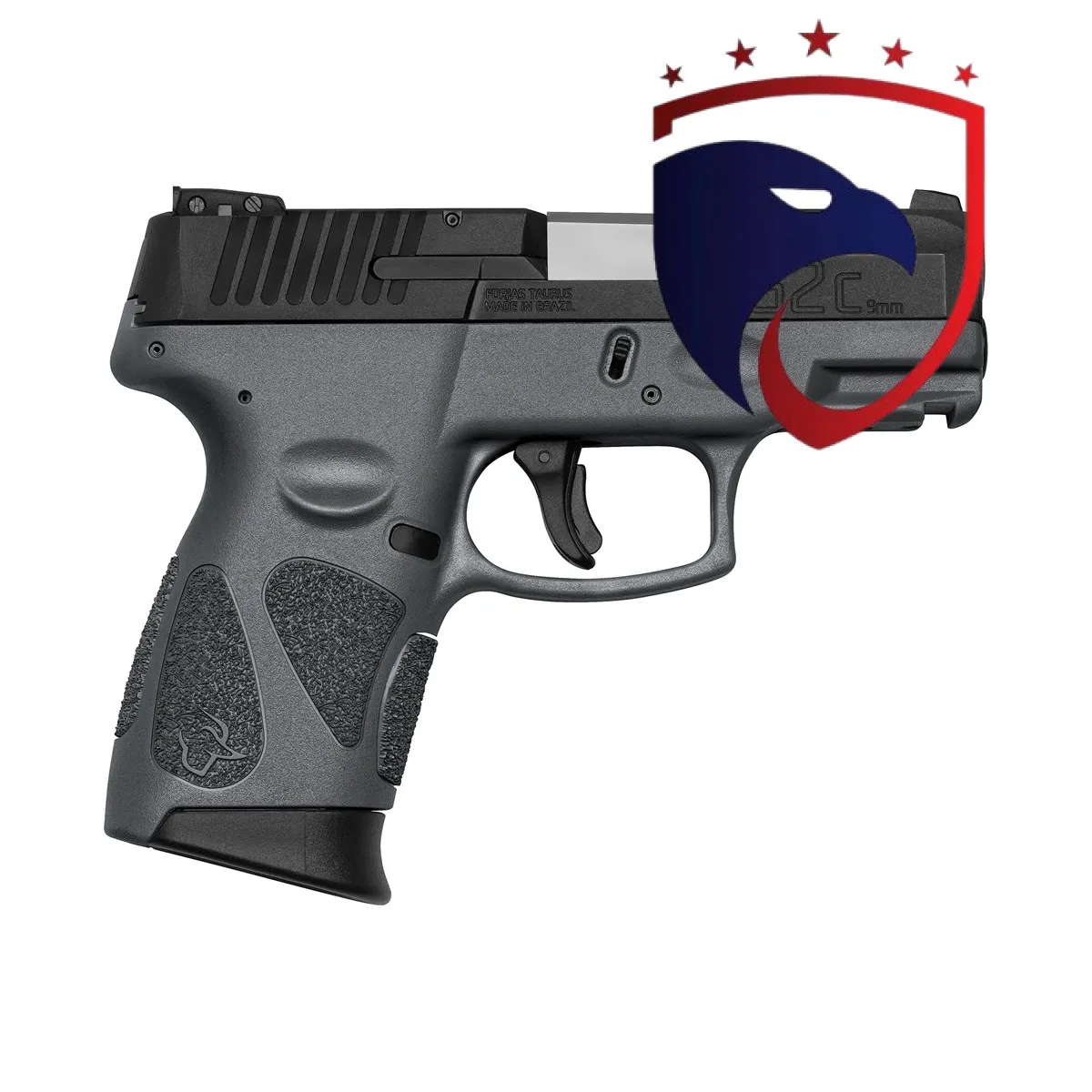 Pistola Taurus 9mm G2C/12 3″ CFOMRSP734 Cinza