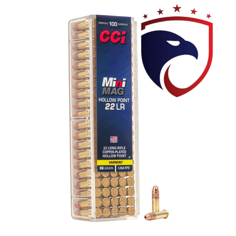Cartucho CCI .22LR HS Mini Mag Ammo Cx.100un