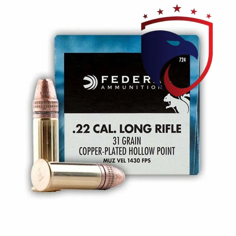 Munição Federal 22 LR GAME-SHOK COBRE PONTA OCA 31 GR – CX 50