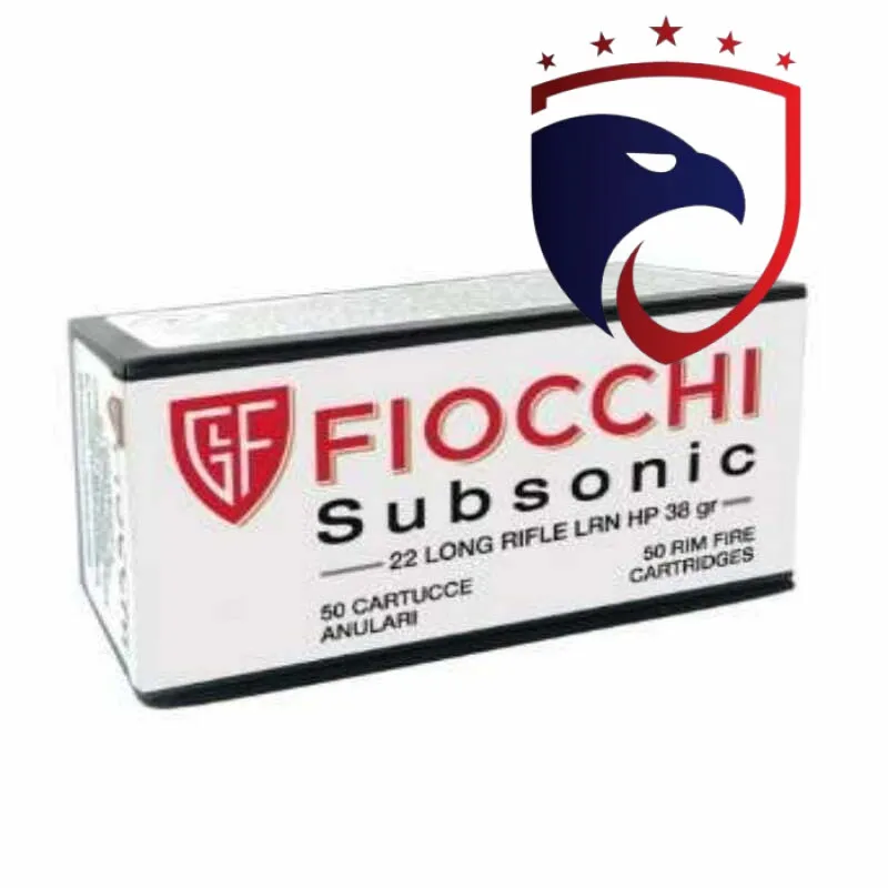 Munição Fiocchi 22 LR Subsonic 38gr – Cx 50