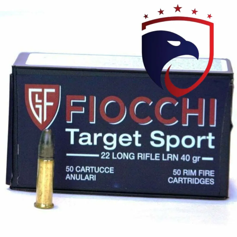 Munição Fiocchi 22 LR Target Sport 40gr – Cx 50